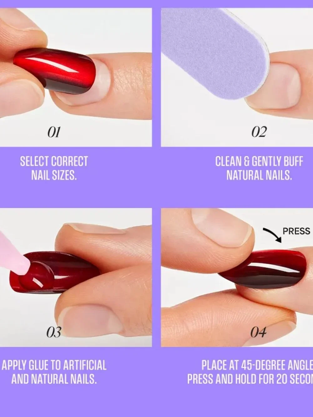 Kiss Core Color Press-On Fake Nails Medium Almond - Dulcet - 35ct